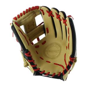 Under Armour Genuine Pro 11.5" Baseball Glove: UAFGGP-1150I Black | Cream | Red: Image #317519
