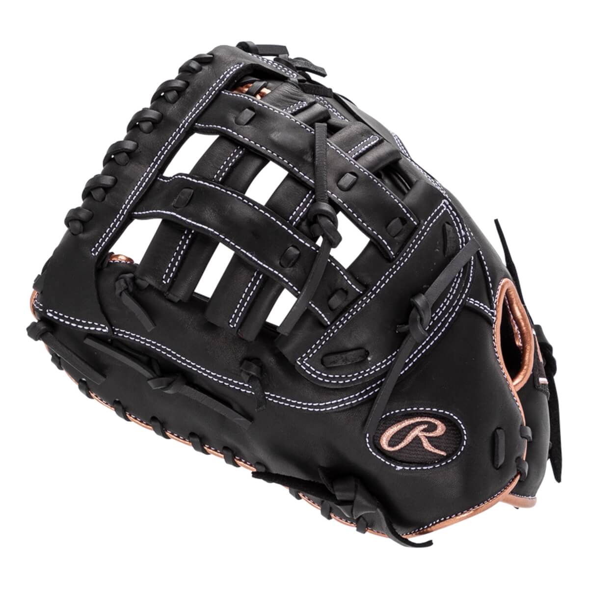 Rawlings R9 12.5" Fastpitch Softball First Base Mitt: RR9SBFBM-17B: Image #447619