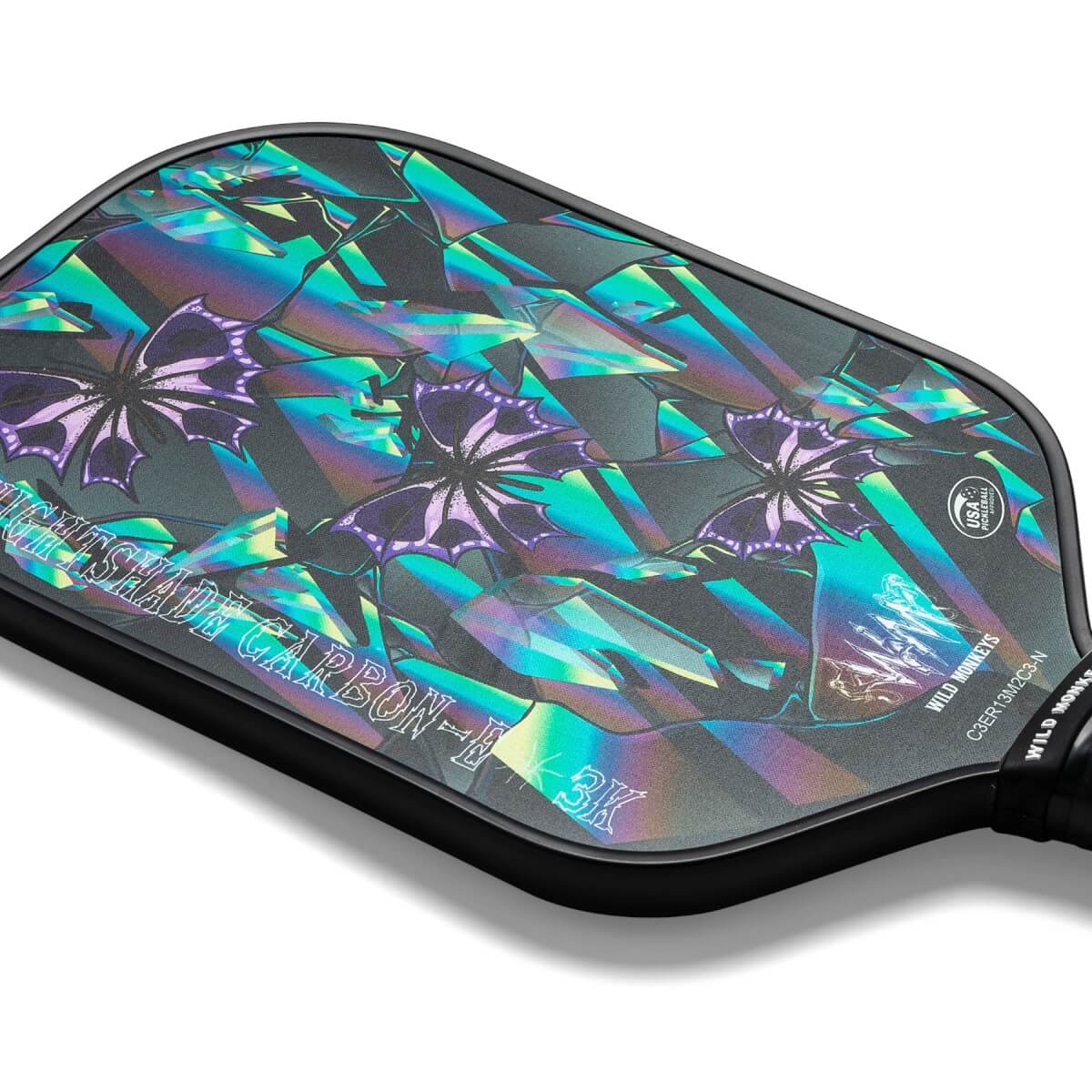 Wild Monkeys Nightshade-E 3K Carbon Fiber Pickleball Paddle: Image #432107