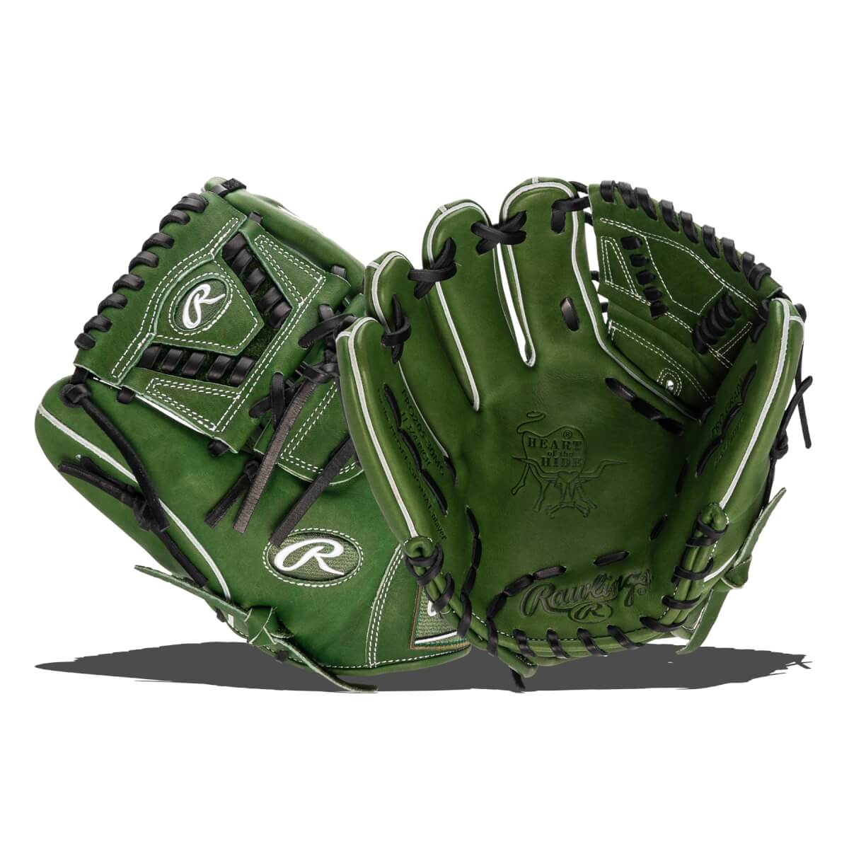 Rawlings Heart of the Hide Military Green 11.75" Baseball Glove: PRO205-30MG: Image #437753