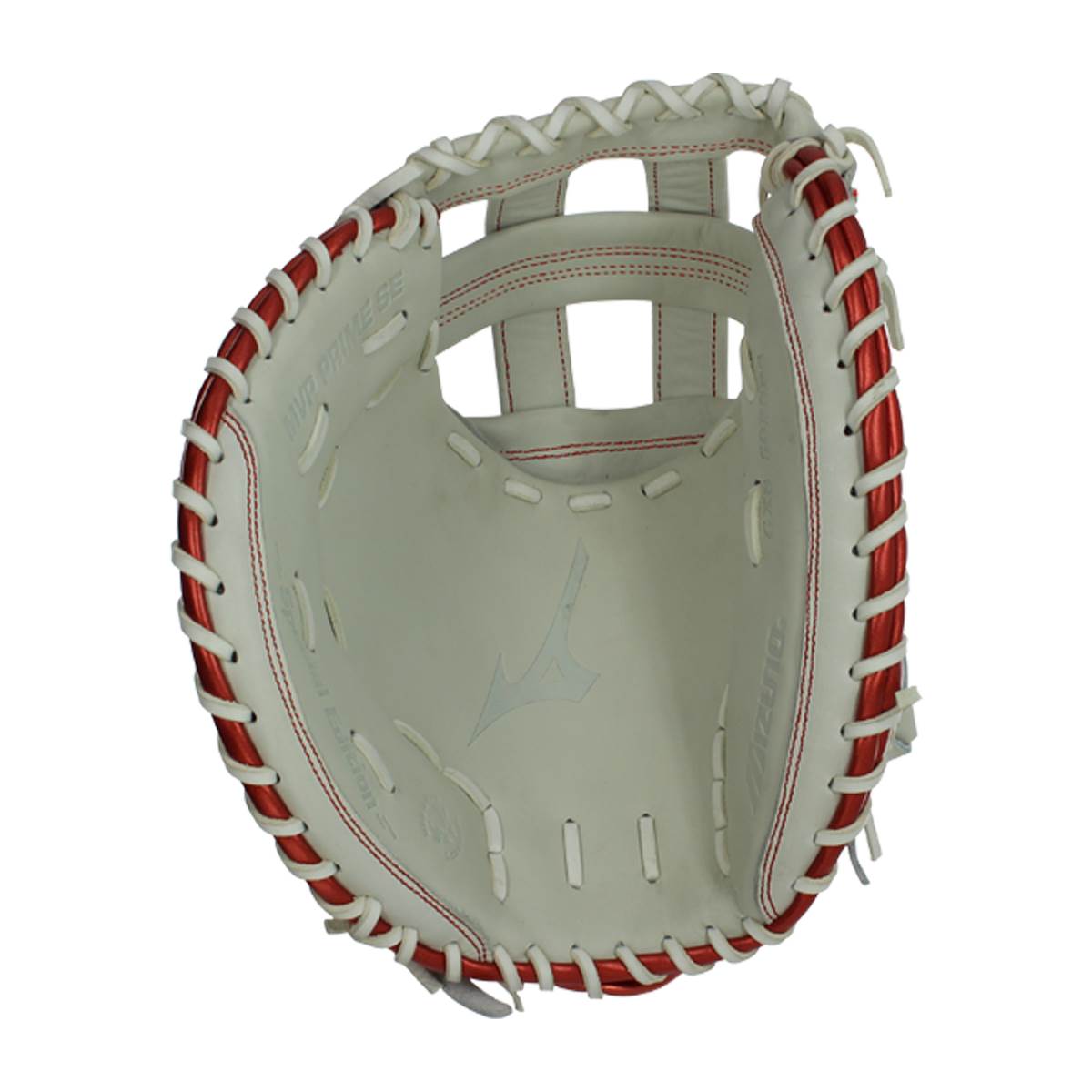 Mizuno MVP Prime SE 34'' Fastpitch Catcher's Mitt (GXS50PSE8 White/Red
