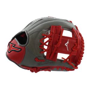Mizuno MVP Prime SE Baseball Glove: GMVP1154PSE4- Smoke/Red: Image #308957