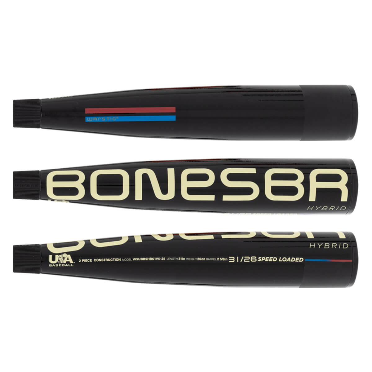 Warstic Bonesaber Hybrid Black Cobra -5 USA Baseball Bat