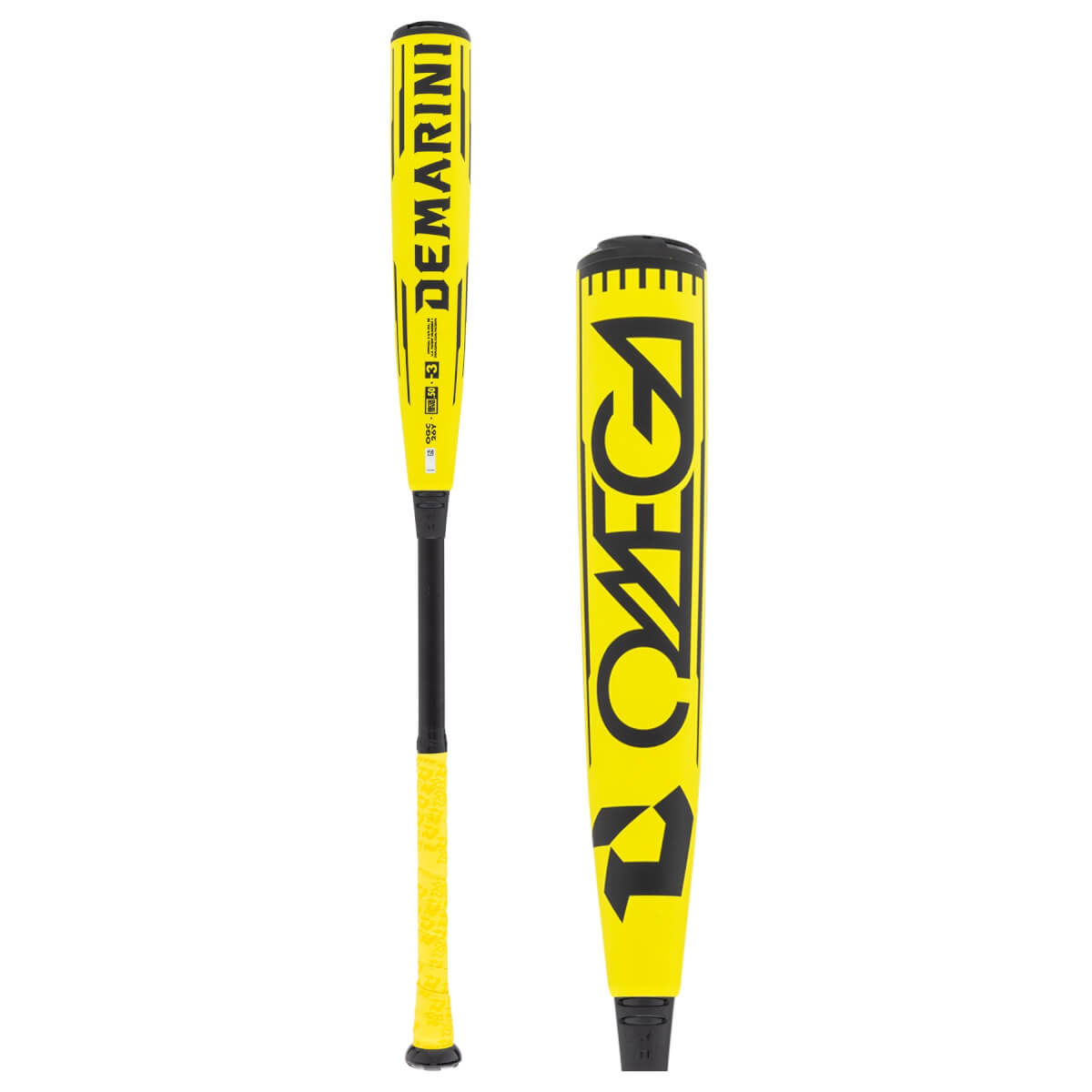 2026 DeMarini Omega Electric Yellow BBCOR Baseball Bat: WBD2635010: Image #461979