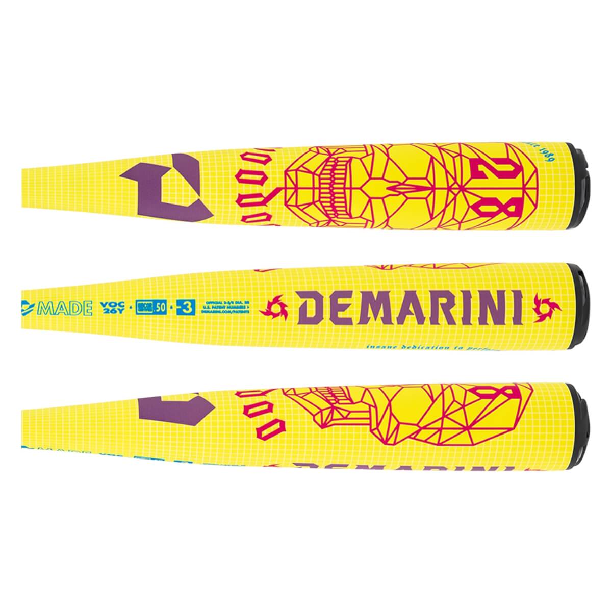 2026 DeMarini Voodoo One Solar Yellow BBCOR Baseball Bat: WBD2651010: Image #466201