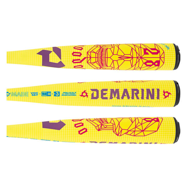 2026 DeMarini Voodoo One Solar Yellow BBCOR Baseball Bat: WBD2651010: Image #466201