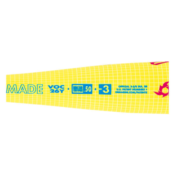 2026 DeMarini Voodoo One Solar Yellow BBCOR Baseball Bat: WBD2651010: Image #466203