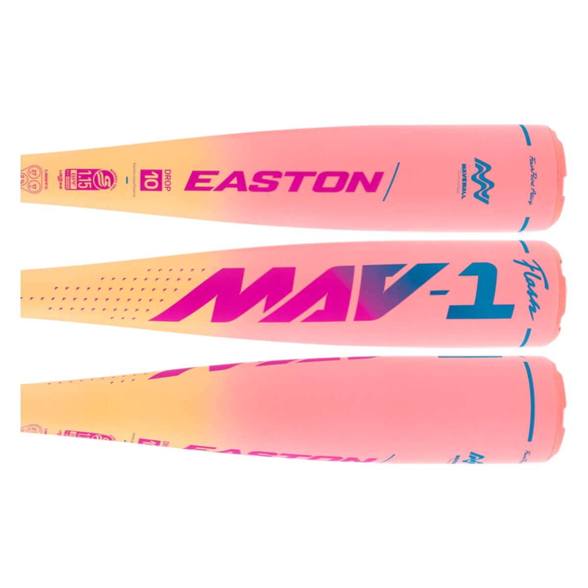 2026 Easton MAV1 Flash -10 USSSA Junior Big Barrel Baseball Bat: EJB6MF10: Image #457109