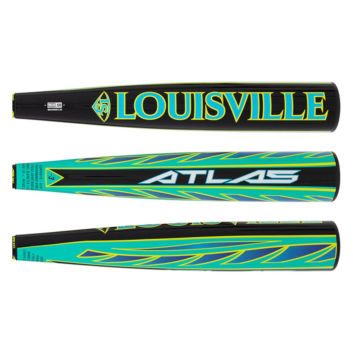 2026 Louisville Slugger Atlas Hybrid Green BBCOR Baseball Bat: WBL4231010: Image #468695