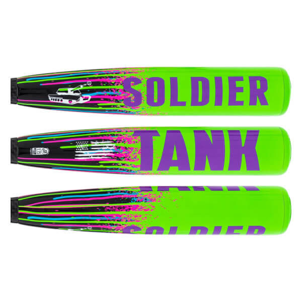 Batte Baseball Jeune USSSA Soldier Tank 2025 - 32/27 Oz - Composite Carbone - Multicolore