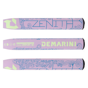 Side view of the '2027 DeMarini Zenith -13 Fastpitch Softball Bat' showing the "DEMARINI" logo and "ZENITH" text.