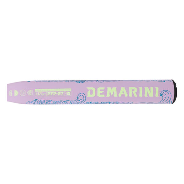 Side view of the DeMarini Zenith bat with "DEMARINI" logo and "PFP-27 -13" text.