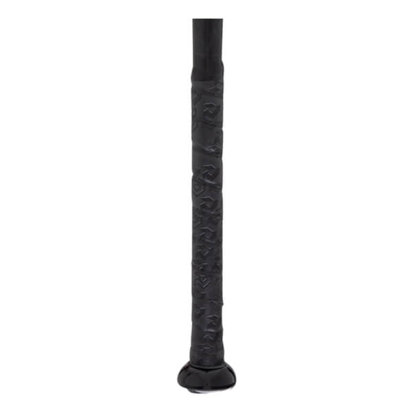 Close-up of the grip on the 2027 DeMarini Zenith -13 fastpitch softball bat, showing its textured black surface.