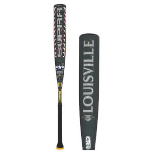 Front view of a Louisville Slugger baseball bat with "SUPRA" and a star emblem.