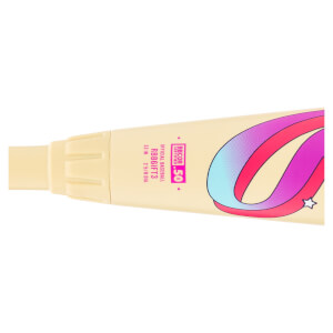 Close-up side view of a cream baseball bat barrel featuring a pink and blue graphic and text reading BBCOR CERTIFIED .50, OFFICIAL BASEBALL, and RBB6IFT3.