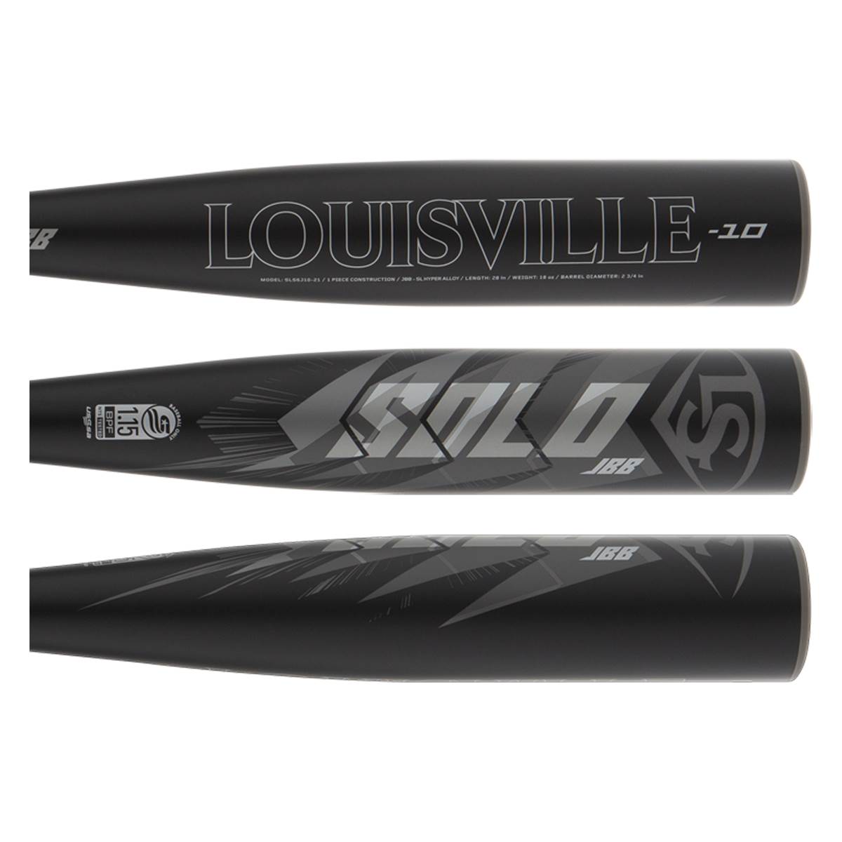 Louisville Slugger Solo 10 23/4" Junior Big Barrel Baseball Bat (WBL2474010)