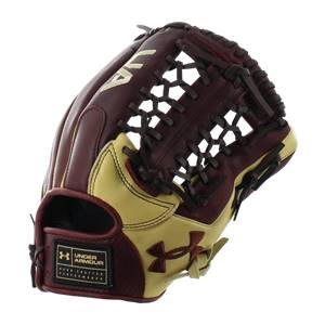 Under Armour Genuine Pro 11.75" Baseball Glove: UAFGGP-1175MT Black Cherry | Cream: Image #317352