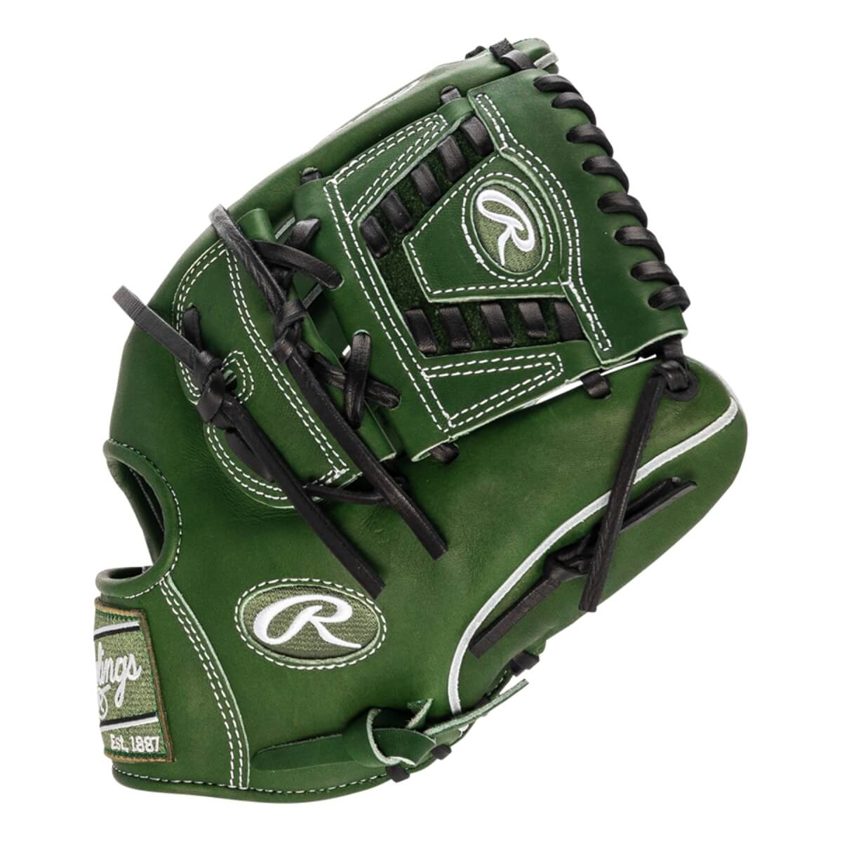 Rawlings Heart of the Hide Military Green 11.75" Baseball Glove: PRO205-30MG: Image #437762