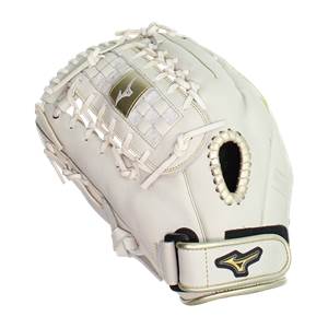 Mizuno MVP Prime SE 13'' Fastpitch Softball Glove: GMVP1300PSEF8  White/Gold: Image #380378