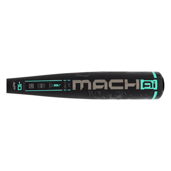 Batte De Baseball Rawlings Mach AI -10 USSSA 2024 - 28" / 18 Oz, Vert Sarcelle