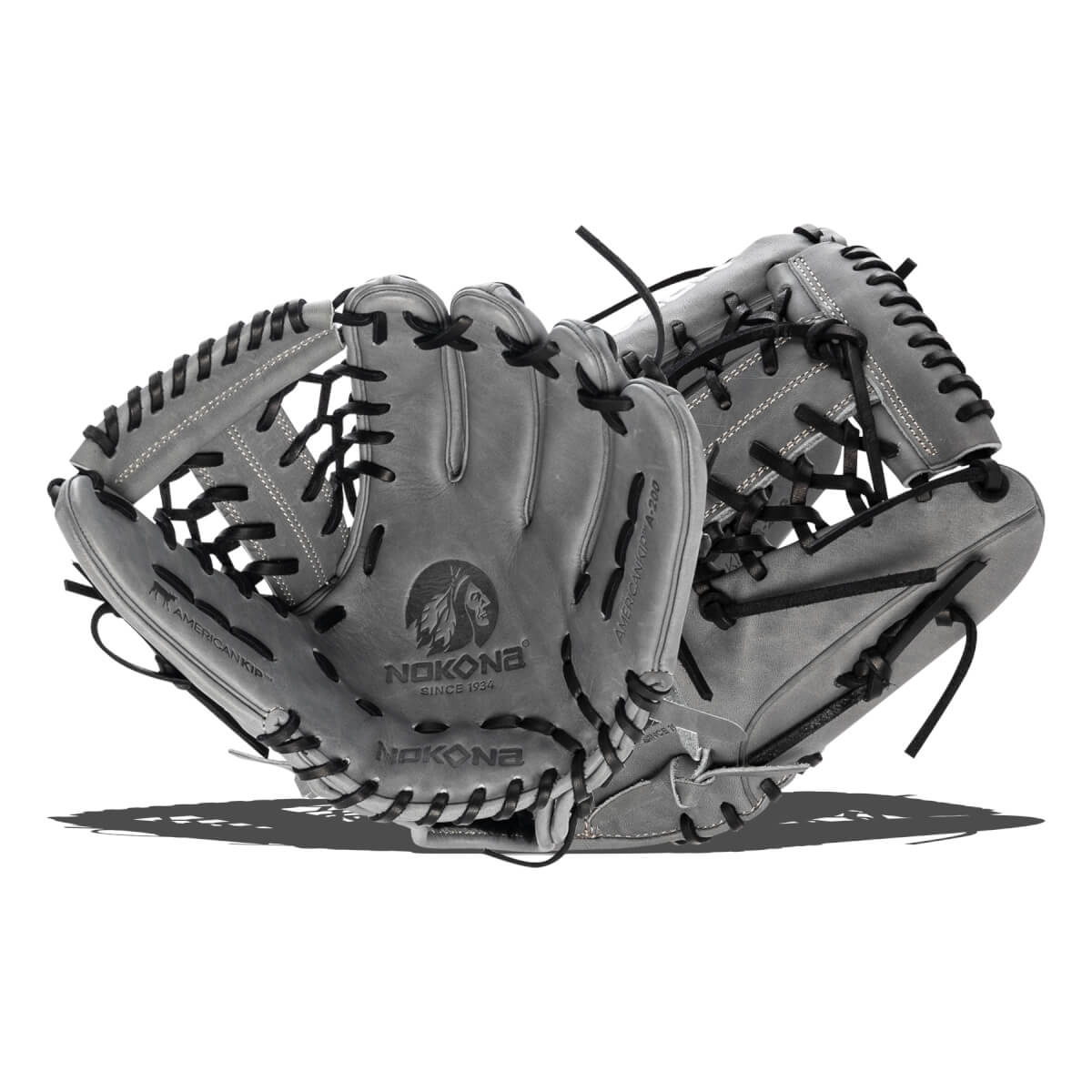 Nokona American Kip 11.25" Youth Baseball Glove: A-200M-GRB: Image #432574