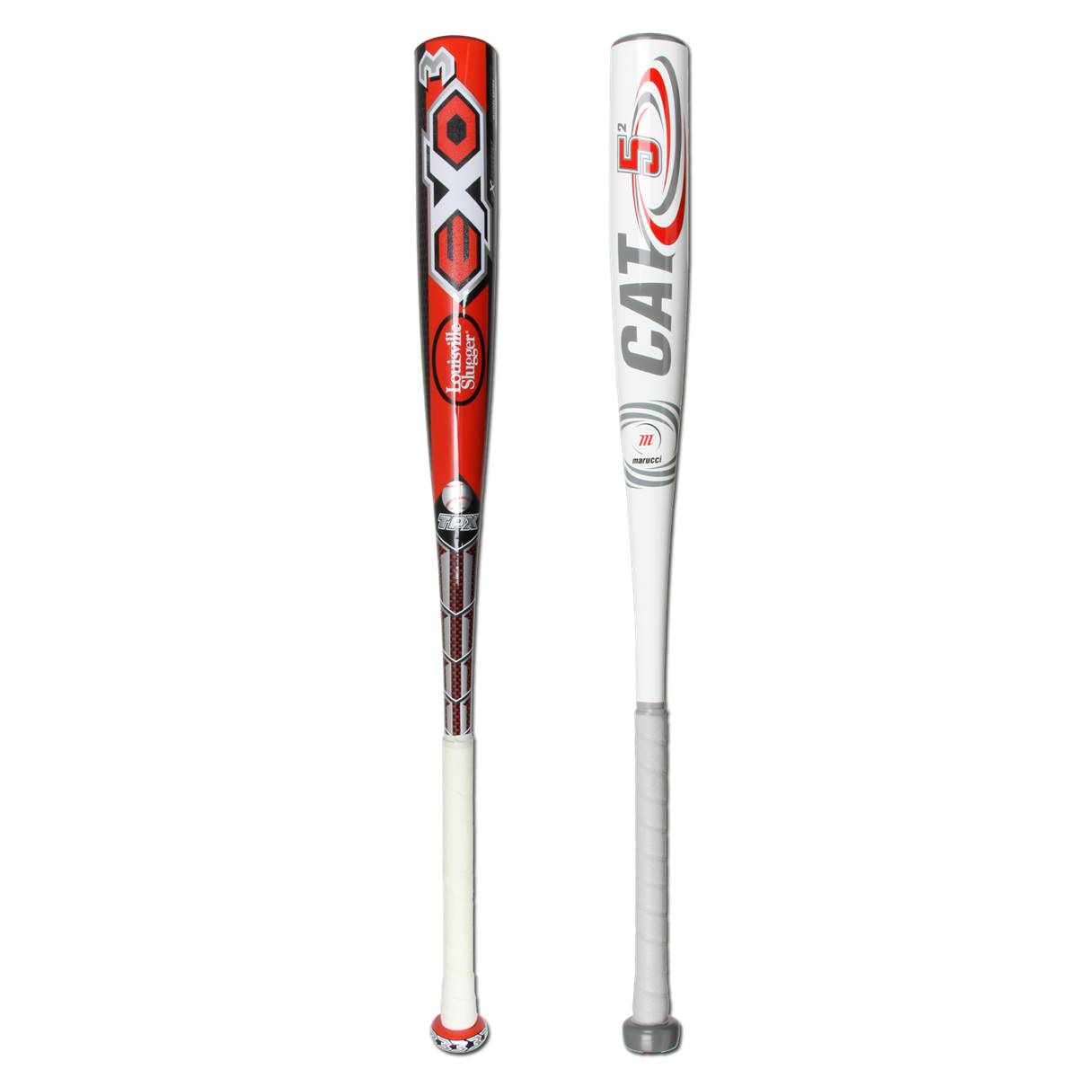 Bat Pack Louisville Slugger EXOGRID 3 College and Marucci Cat 5 BBCOR BB13EXC and MCB2