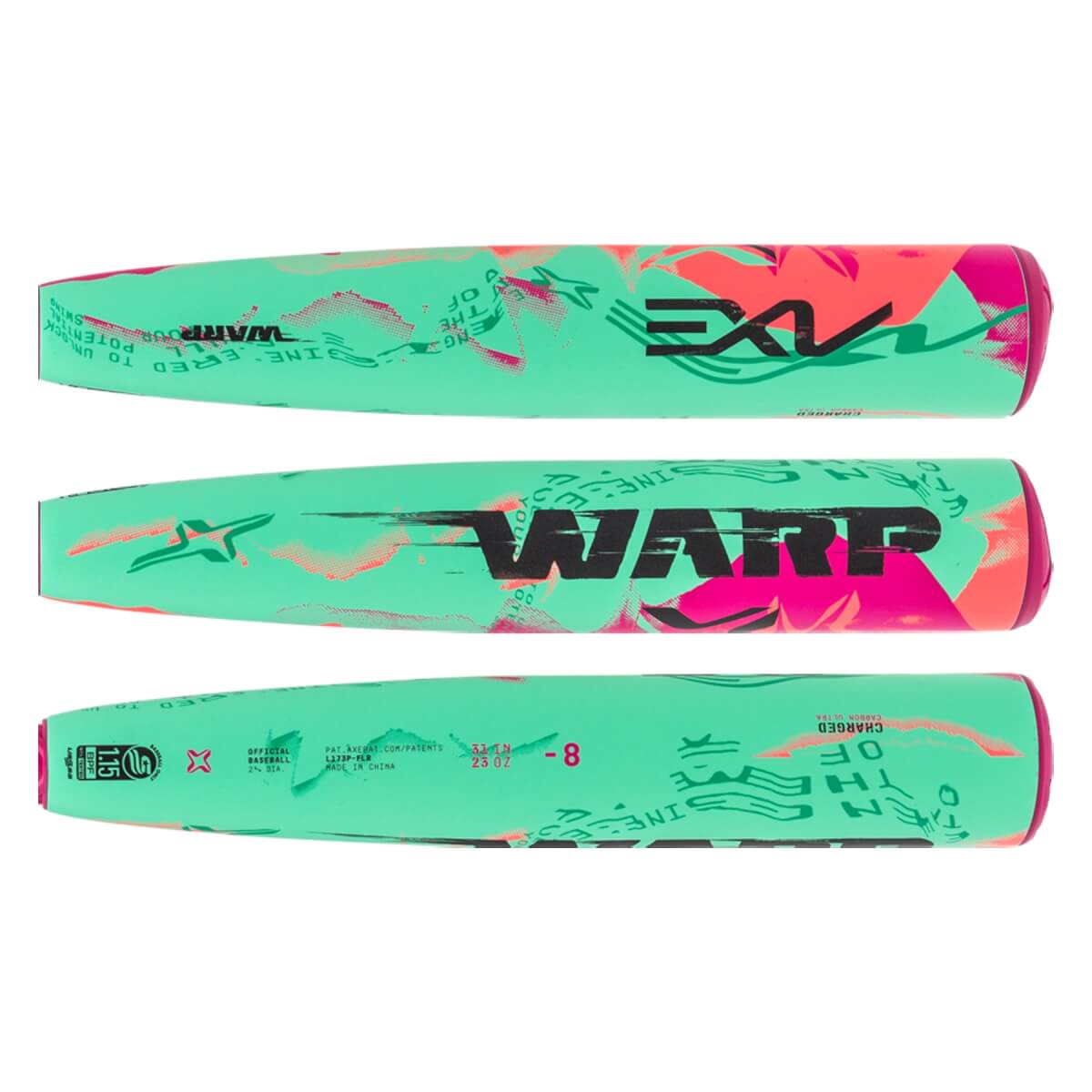 Axe Warp -8 USSSA Baseball Bat: L173P-FLR: Image #454468
