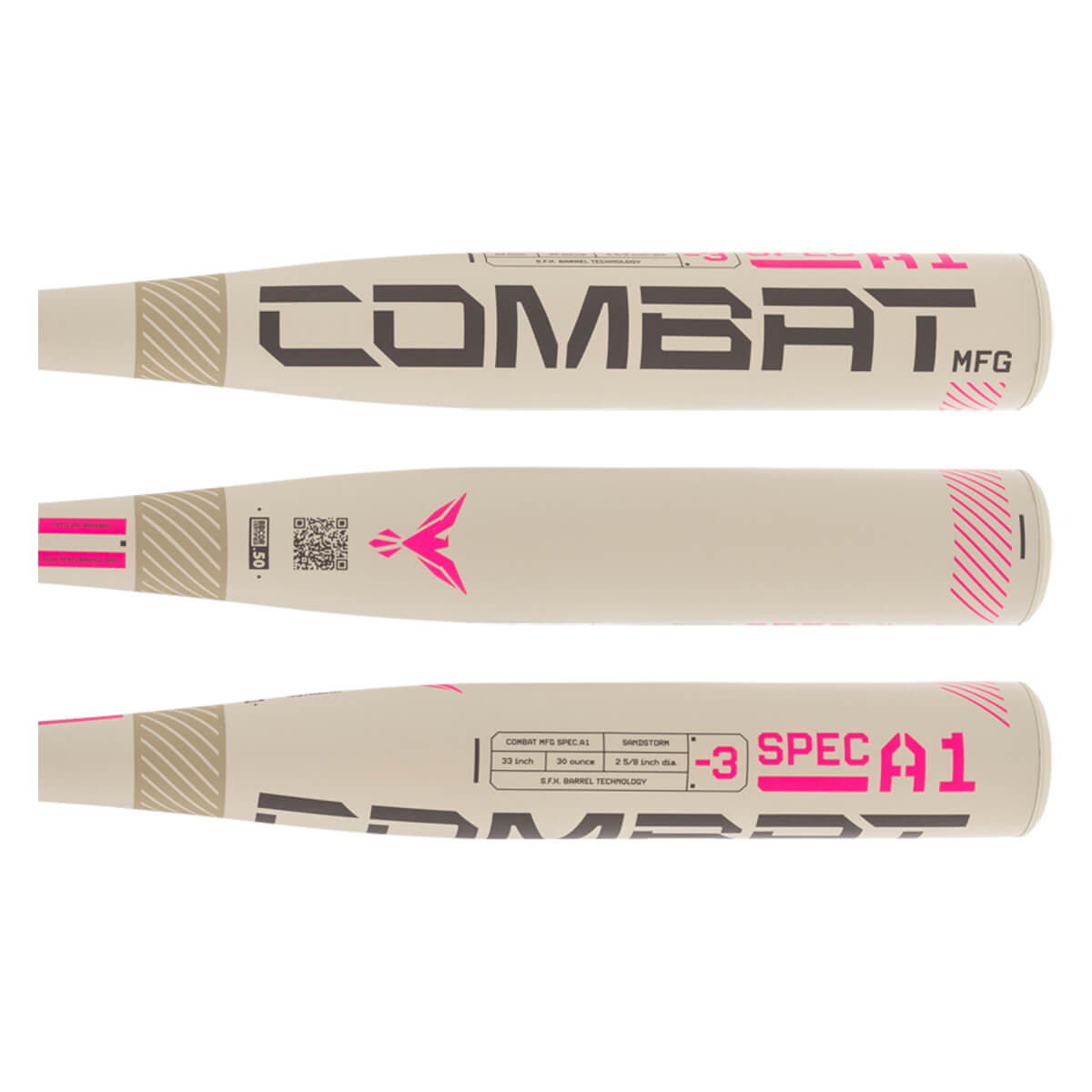 COMBAT MFG Spec A1 Sandstorm BBCOR Baseball Bat: CBB5SAS3: Image #449246