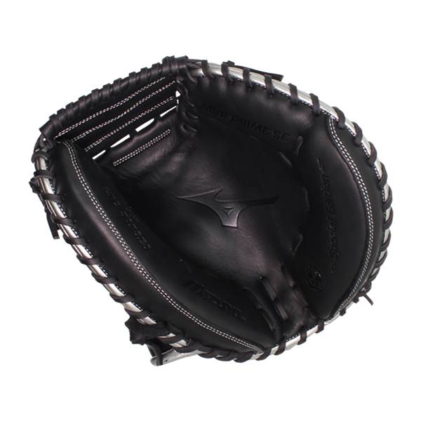 Mizuno MVP Prime SE 34'' Baseball Catcher's Mitt: GXC50PSE8 Black/Silver: Image #380485