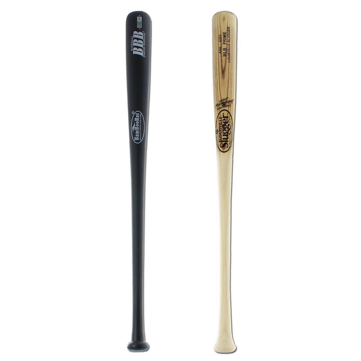 Bat Pack BamBooBat Bamboo and Louisville Slugger MLB Prime Ash C27 Wood