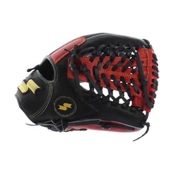 SSK Professional Edge Series #1.5 Baseball Glove: SUS120VBR Black/Red: Image #305510