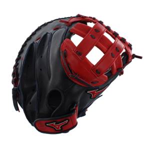 Mizuno MVP Prime SE Fastpitch Catchers Mitt: GXS50PSEF4- Navy/Red: Image #309541