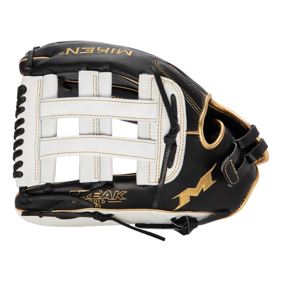 Miken Pro Series Freak Gold 13.5" Slow Pitch Softball Glove: PRO135-BWG: Image #421199