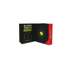 Front view of a black Zepp Baseball box with yellow text and a green logo.