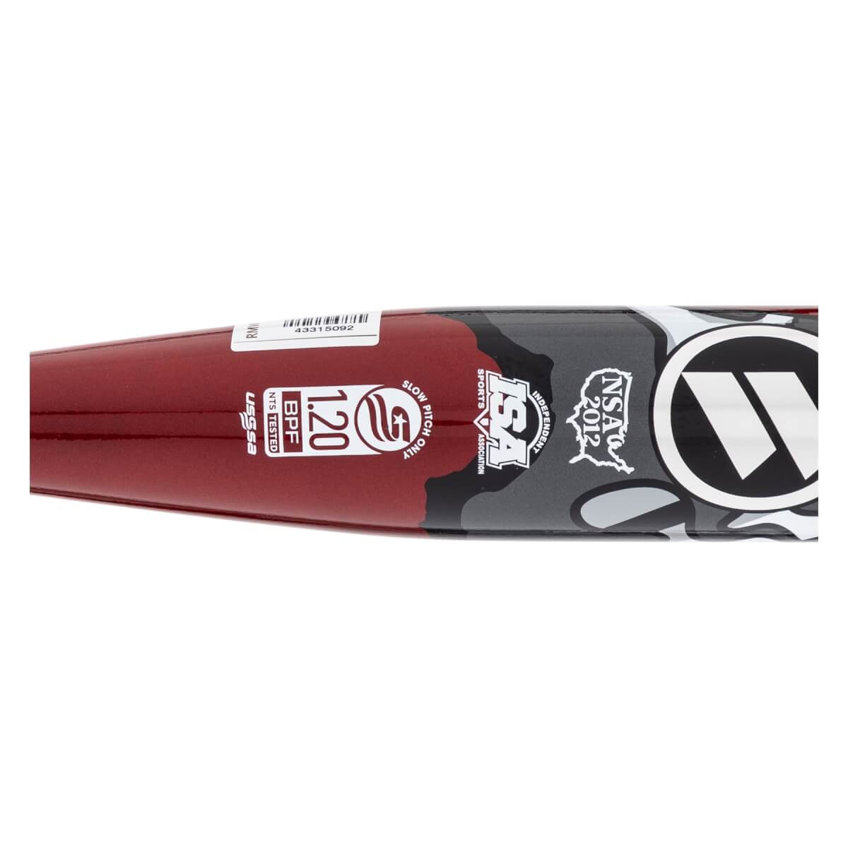 2025 Worth Bedlam 13" Balanced USSSA Slow Pitch Softball Bat: WSU5PMB1B: Image #454161