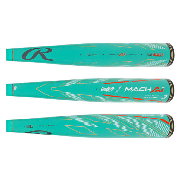 Rawlings Mach AI BBCOR Baseball Bat: RBB4MC3: Image #437377