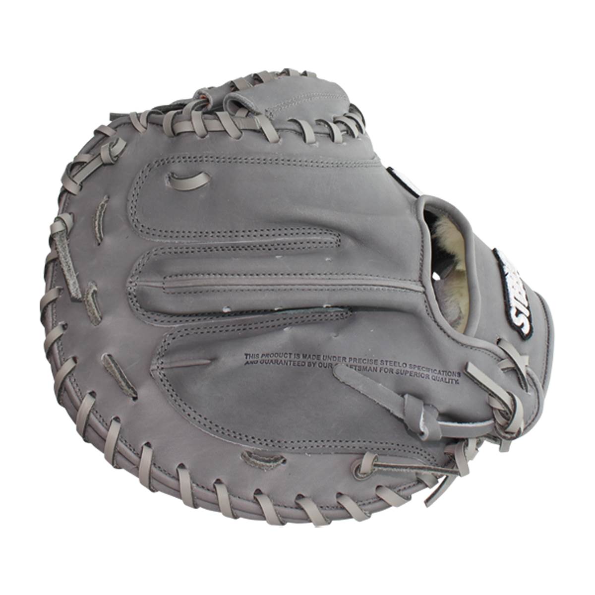 STEELO. Turbo 1 Stadium Status Pro 33" Catcher's Mitt: STATUSTRB1GRY33C: Image #398270