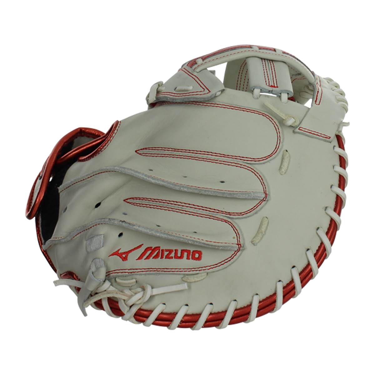 Mizuno MVP Prime SE 34'' Fastpitch Catcher's Mitt (GXS50PSE8 White/Red