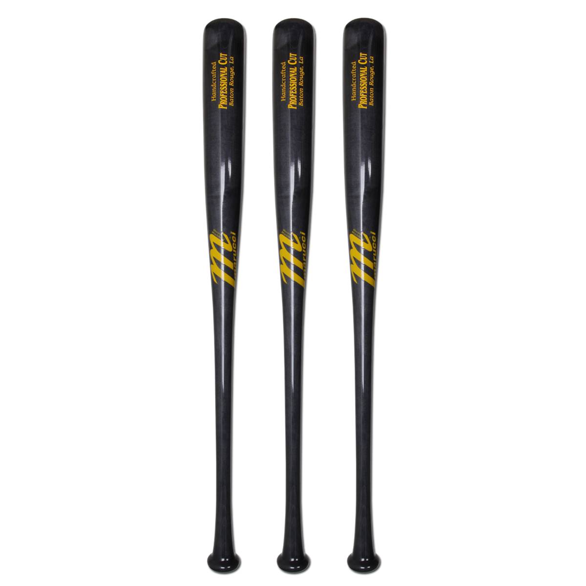 Bat Pack Marucci Pro Cut Maple Wood Bat MCMBBCULL Electric Fog Adult 3Pack