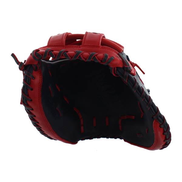 Mizuno MVP Prime SE Fastpitch Catchers Mitt: GXS50PSEF4- Navy/Red: Image #309540