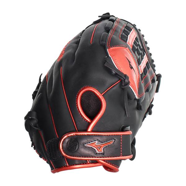 Mizuno【北米規格MVPPrimeSE黒赤軟式グローブDIAMONDHERO Mizuno MVP Prime SE 14'' Slow Pitch Softball Glove (GMVP1400PSES8