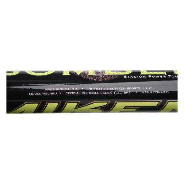 Miken Long Haul Bomber Maxload Slow Pitch Softball Bat: MSLHBU: Image #322633