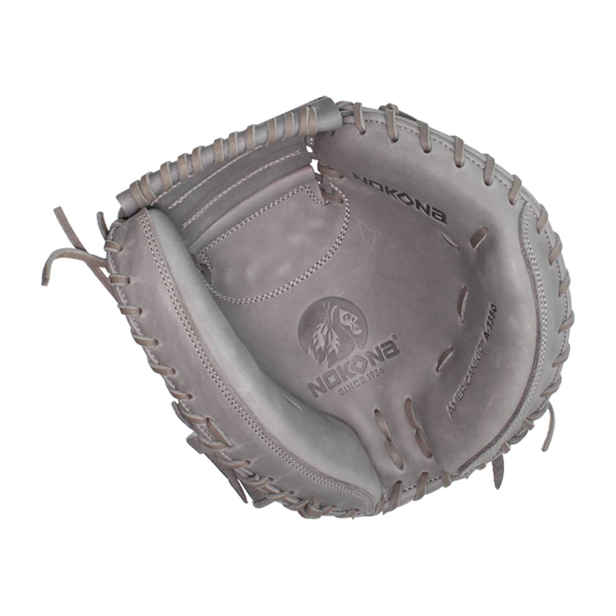 Nokona American Kip 33.5" Baseball Catcher's Mitt: A-3350CGR: Image #383305