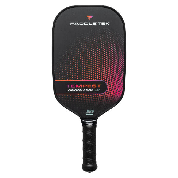 Paddletek Tempest Reign Pro V3 Middleweight Carbon Fiber Pickleball Paddle: Image #436255