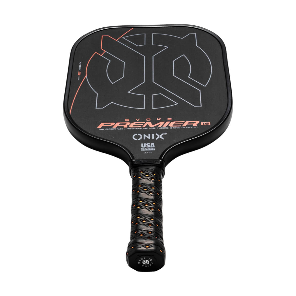 Onix Evoke Premier Pro Raw Max Control Carbon Fiber Pickleball Paddle: Image #433202