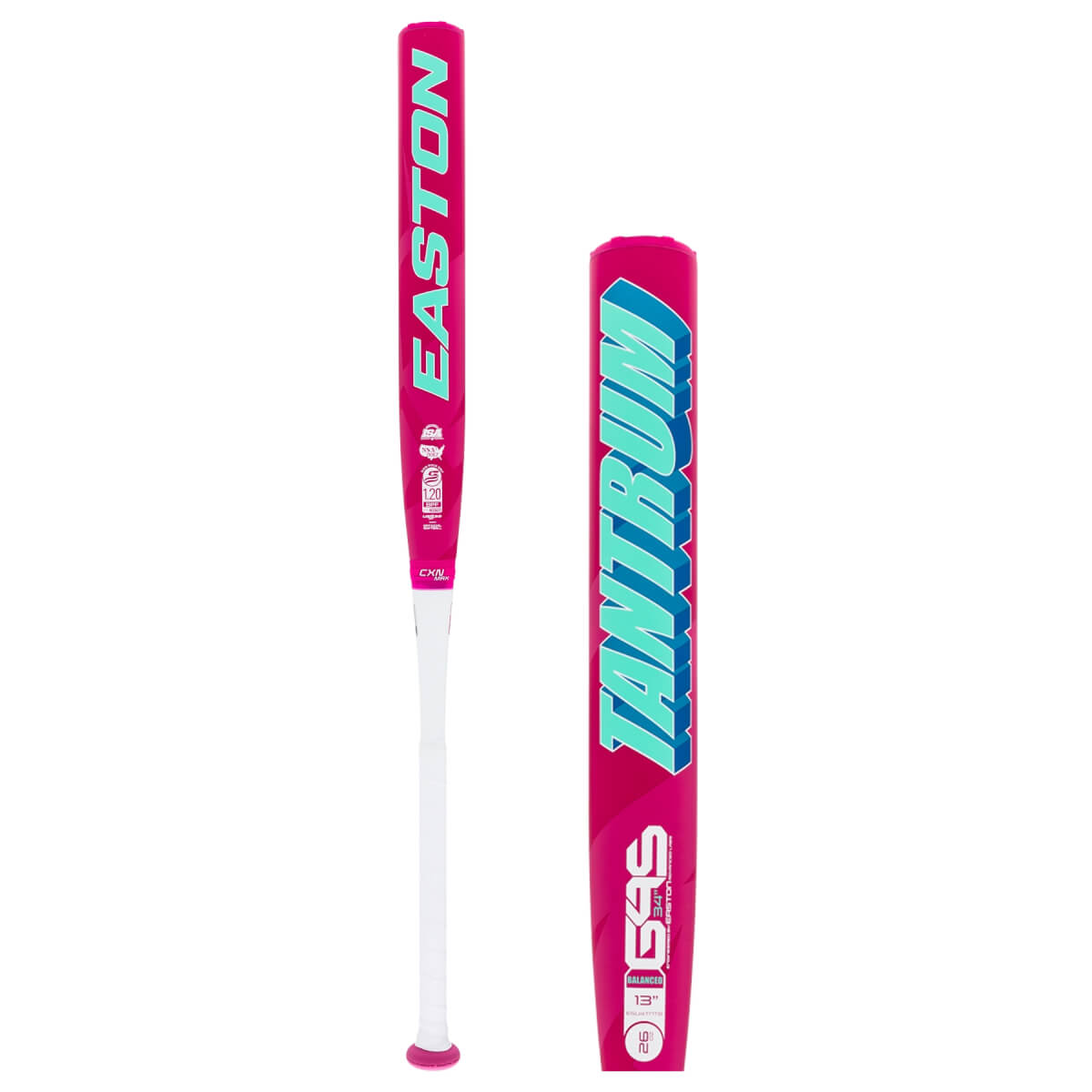 2024 Easton Tantrum USSSA Slowpitch Bat - Balanced 34”/26oz (Pink)