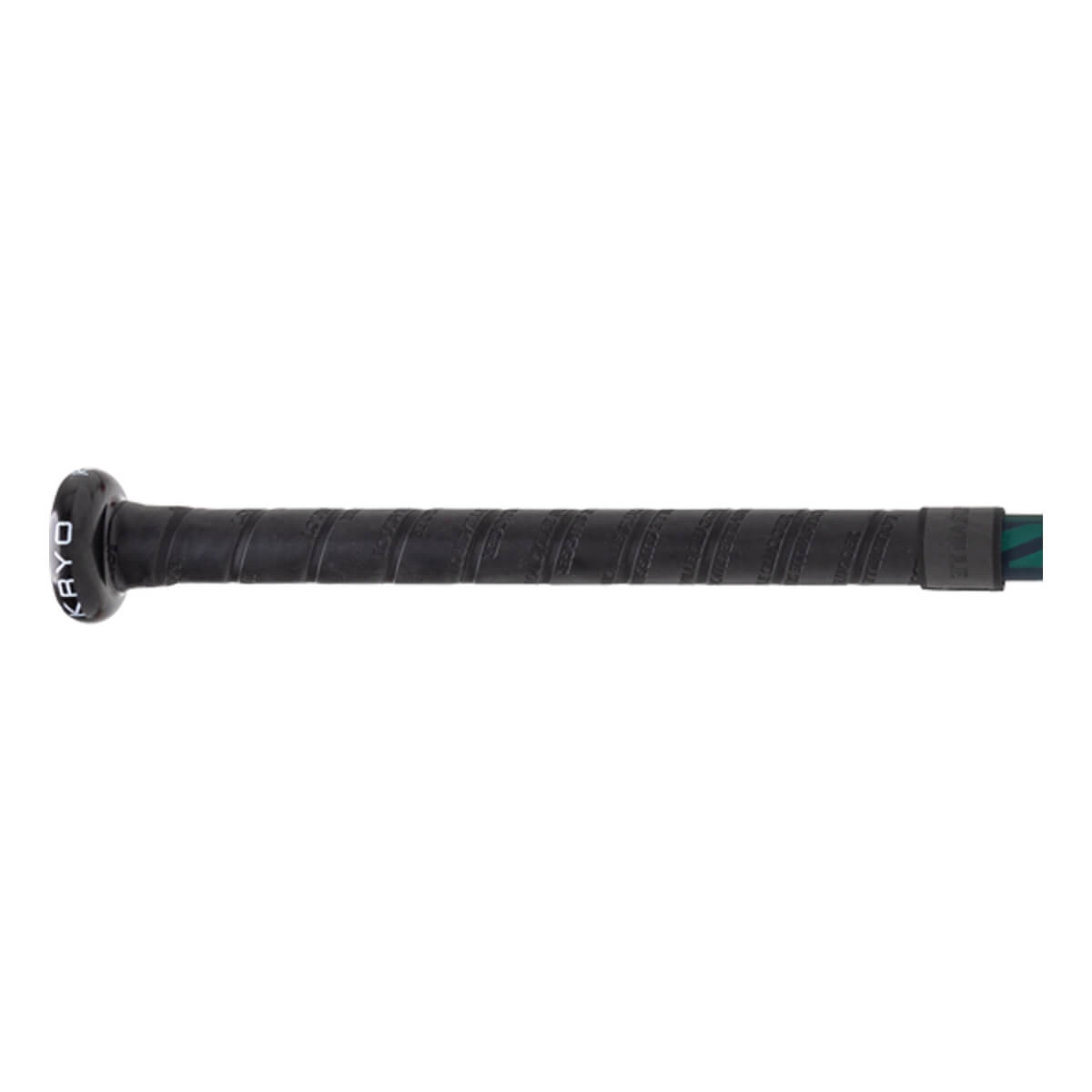 Close-up view of the handle shows the black synthetic grip tape and a black knob featuring the word KRYO in white text.