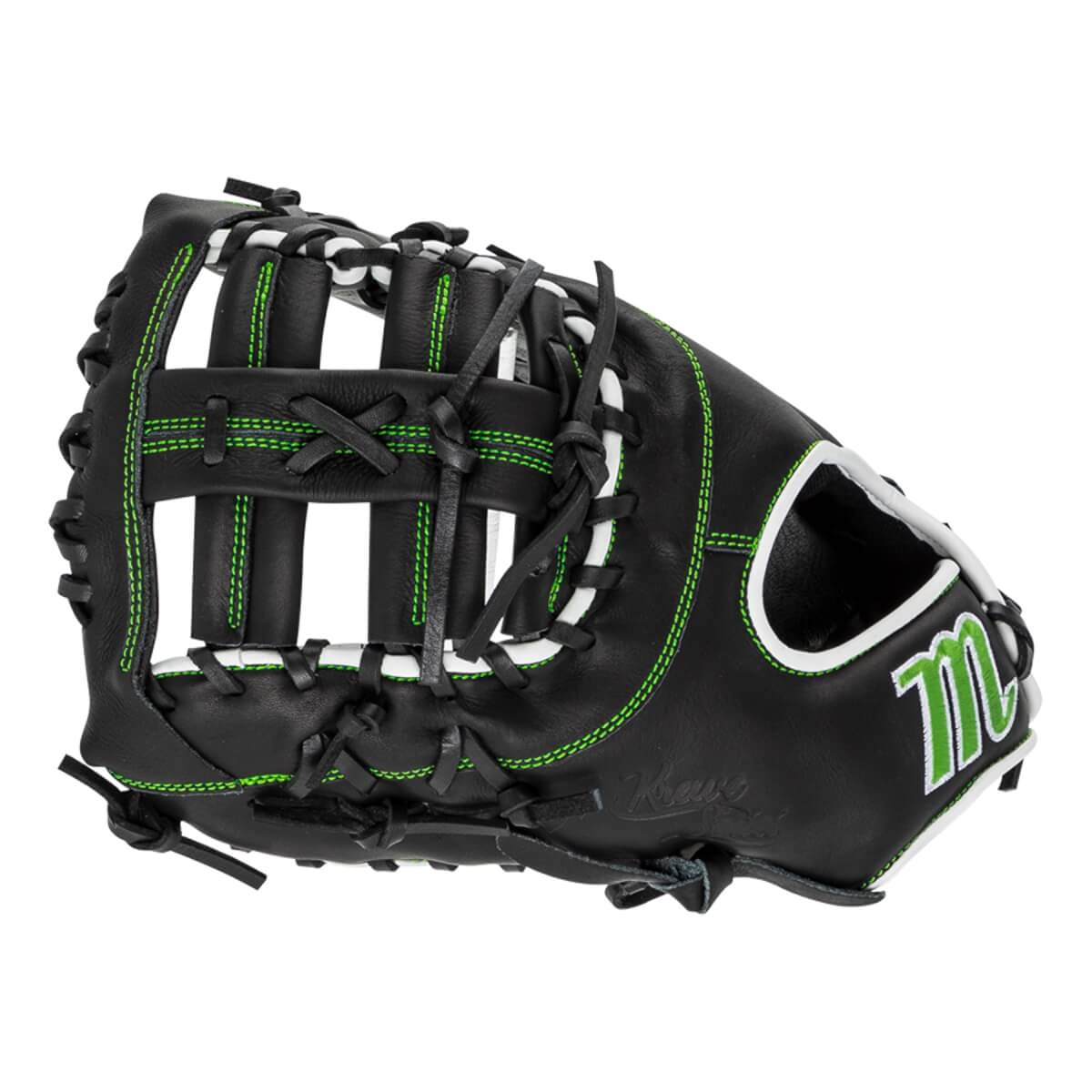 Marucci Krewe 12.5" Youth Baseball First Base Mitt: MFG3KR37S1-BK/NG: Image #446321