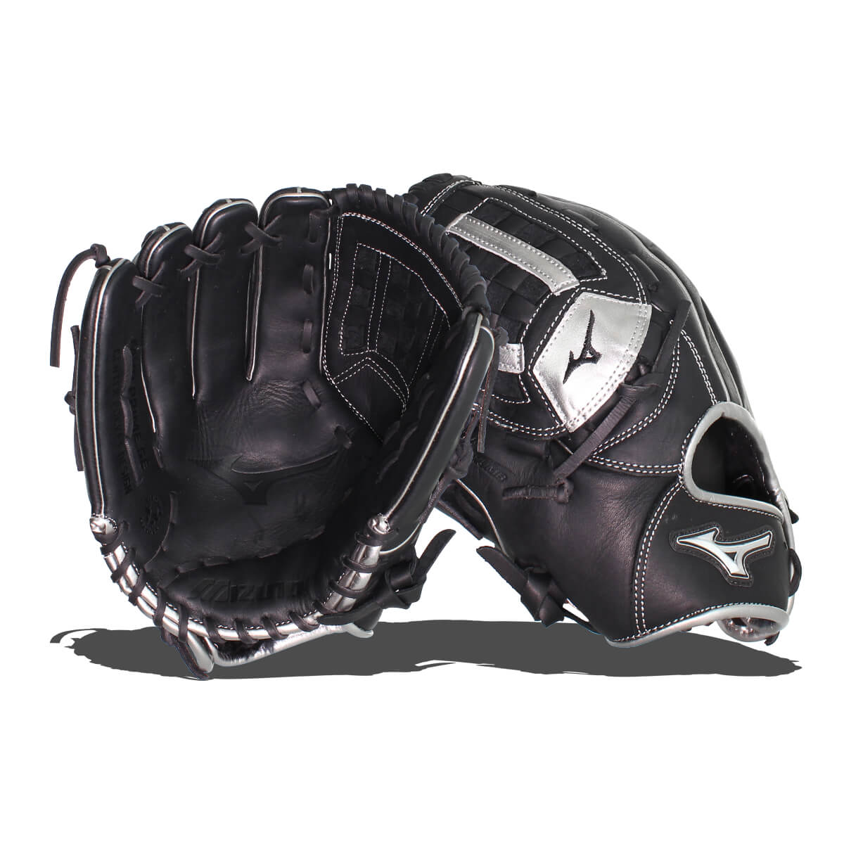 Mizuno MVP Prime SE 12'' Baseball Glove: GMVP1200PSE8  Black/Silver: Image #380277
