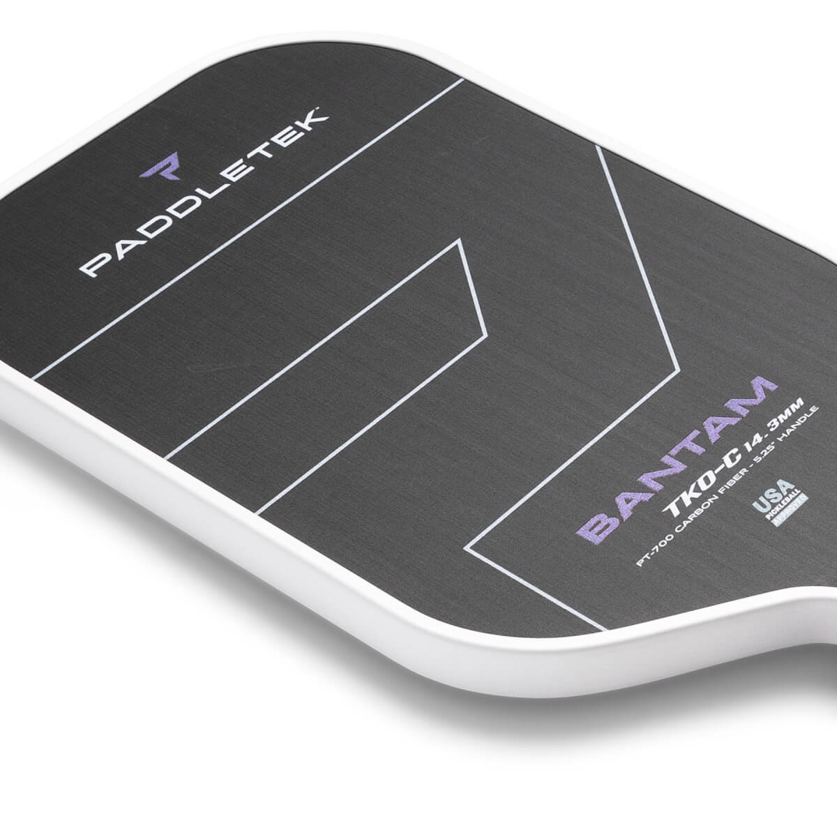 Paddletek Bantam TKO-C 14.3mm Carbon Fiber Pickleball Paddle: Image #442879